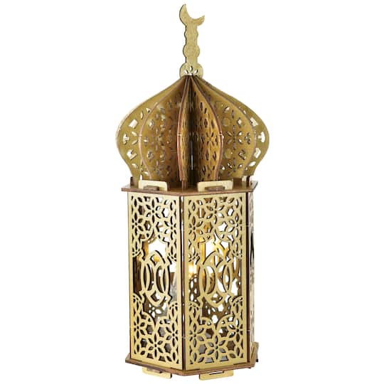 10&#x22; Eid LED Light Up Standing Mosque